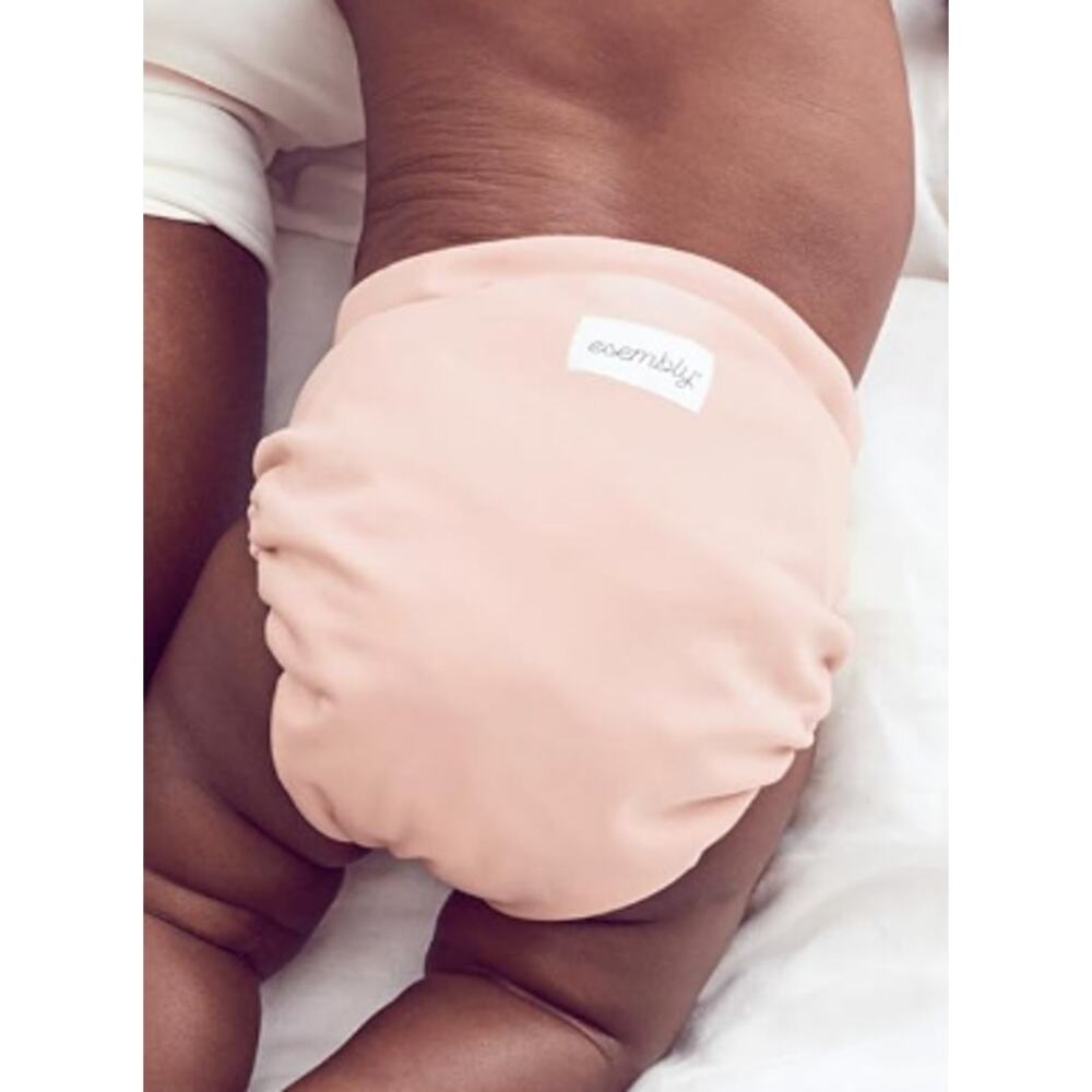 Esembly Cloth Diaper Cover - Reusable Swim Diaper, Waterproof, Breathable- Blush - Picture 2 of 7